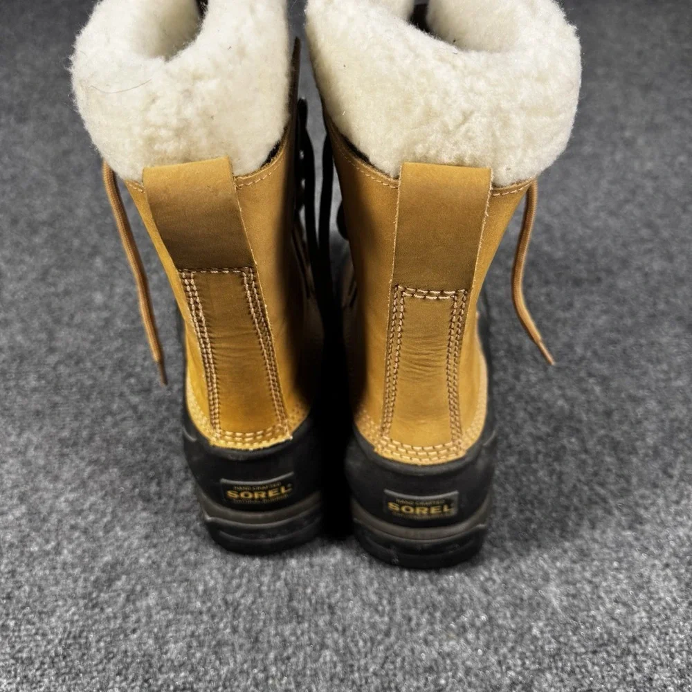 Sorel Caribou Waterproof Winter Snow Boots Buff Tan NL1005-280 Womens 9
